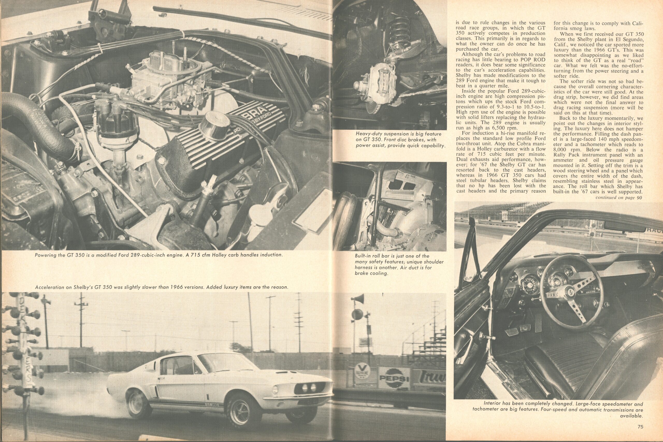 MOTOR TREND APRIL 1967 fordmustangmagazine.com